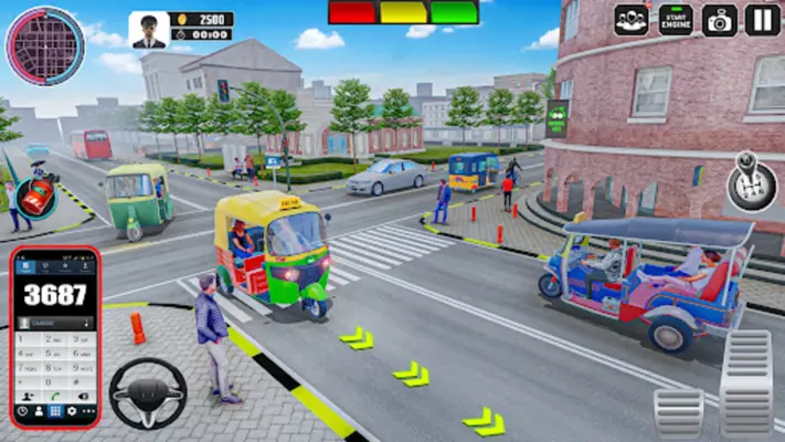 Auto Rickshaw 3D Tuk Tuk Game android App screenshot 5